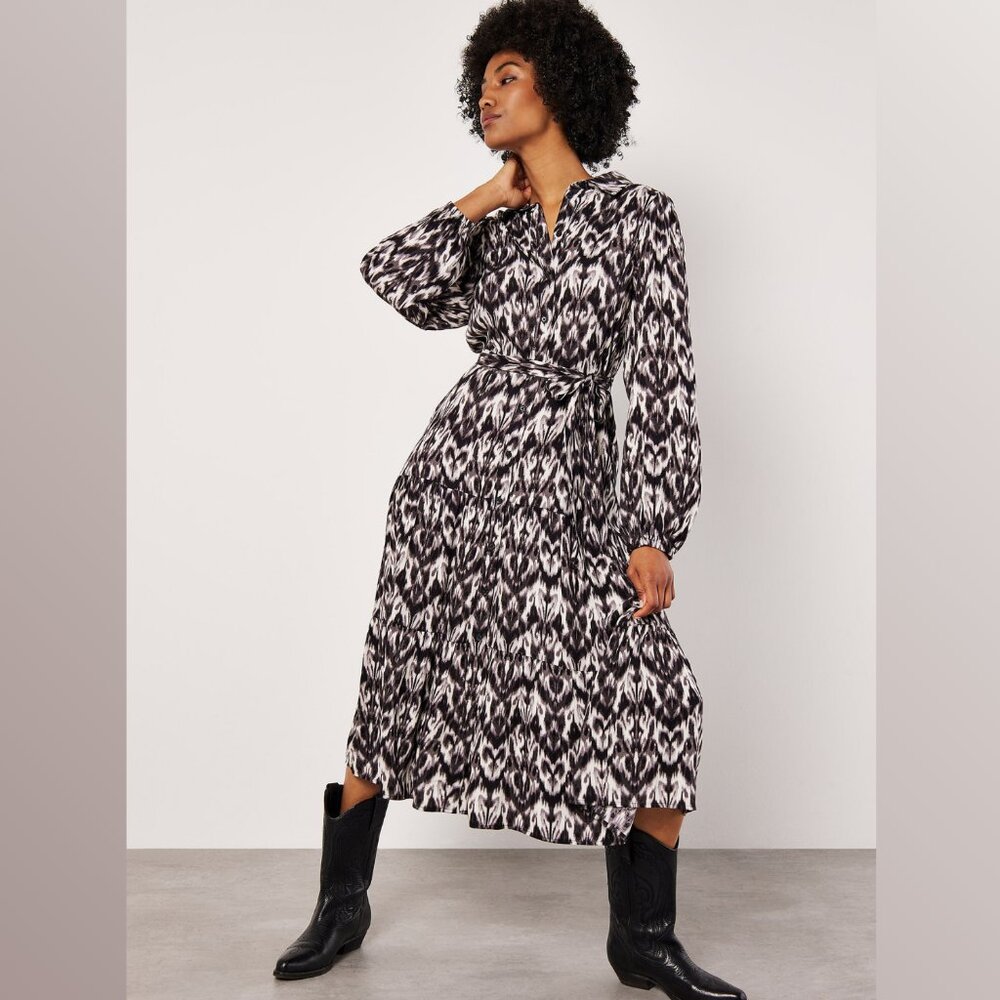 Ikat Midi Shirtdress